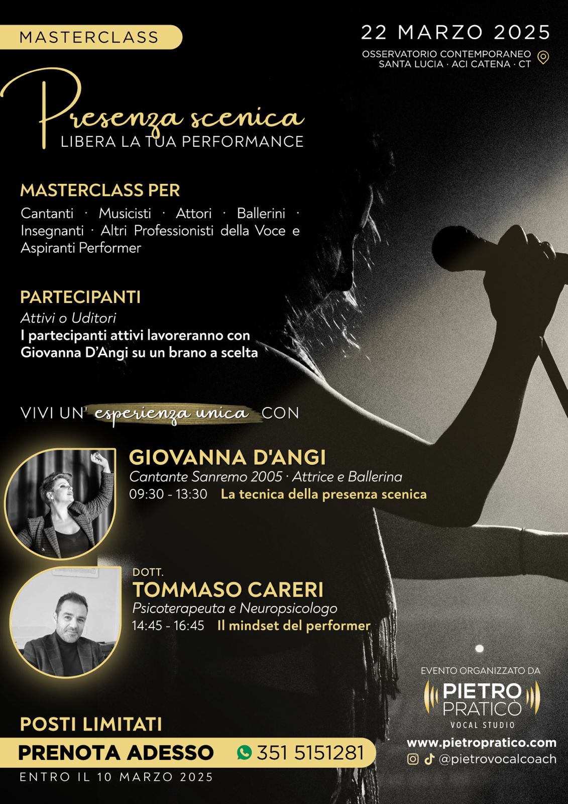 Masterclass: Presenza Scenica