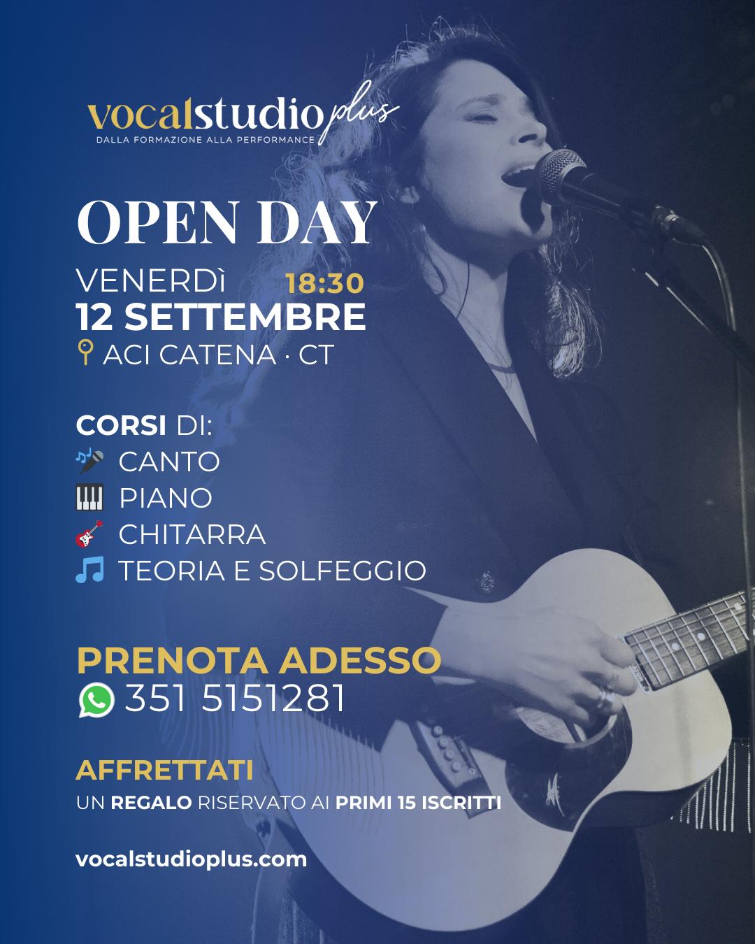 Open Day – Vocal Studio Plus