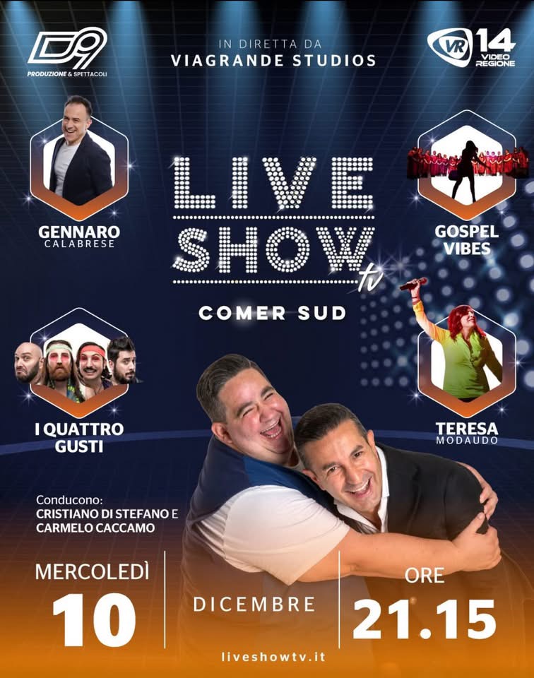 Il “Gospel Vibes” in diretta su “Live Show Comer Sud”