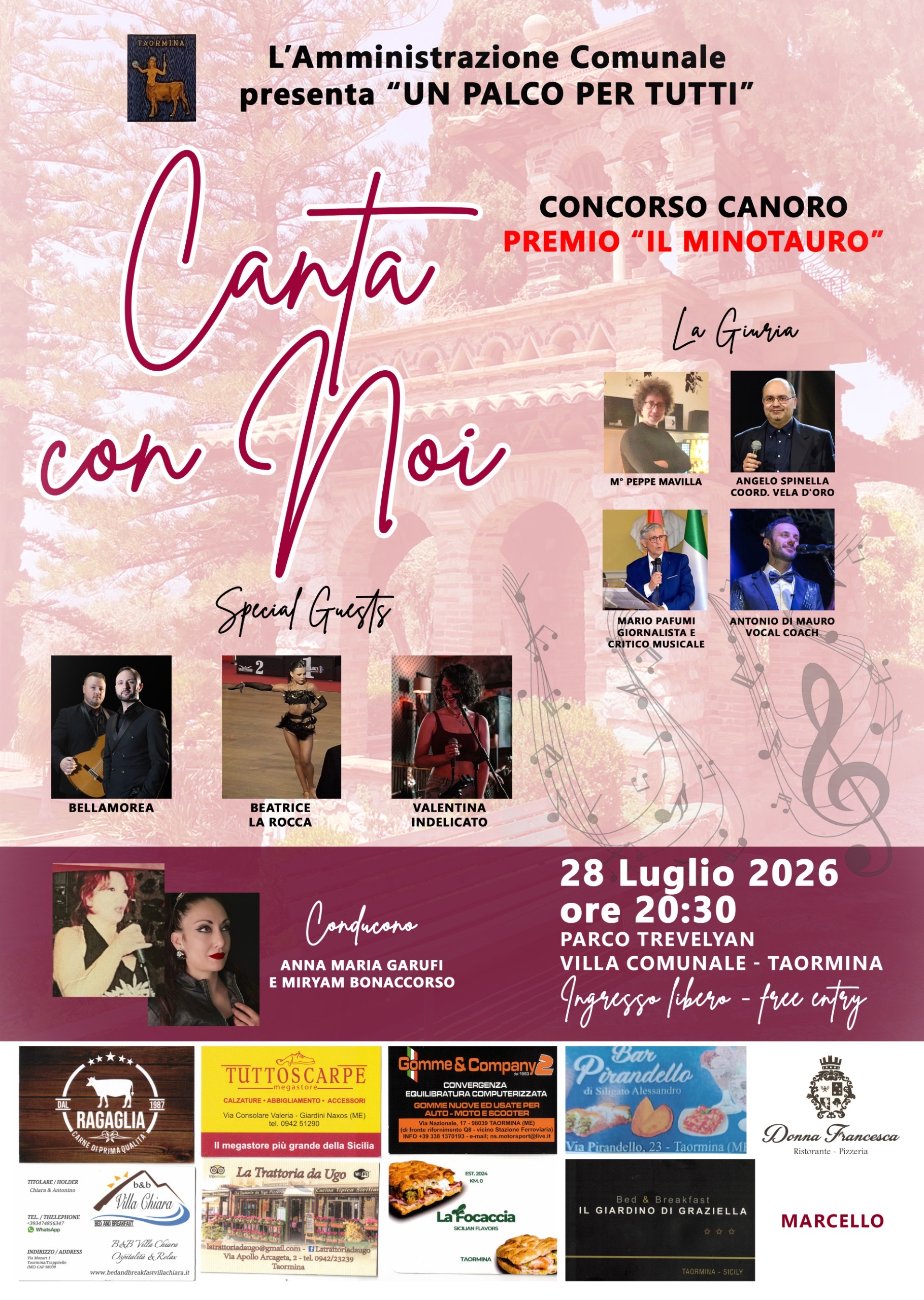 Un palco per tutti: concorso canoro premio “Il Minotauro”